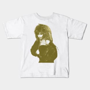 Tina Turner - Yellow Vintage 80s Kids T-Shirt